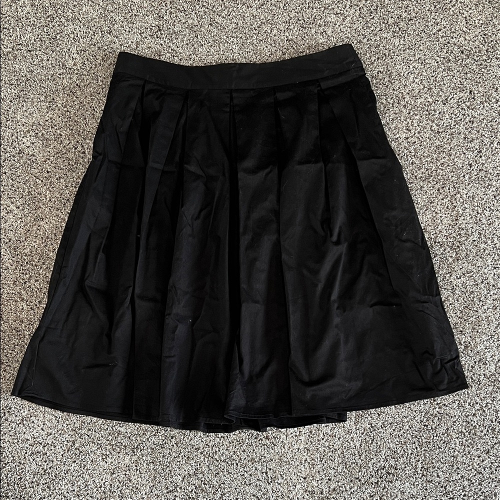 Elegant Black Pleated Skirt Women’s XL